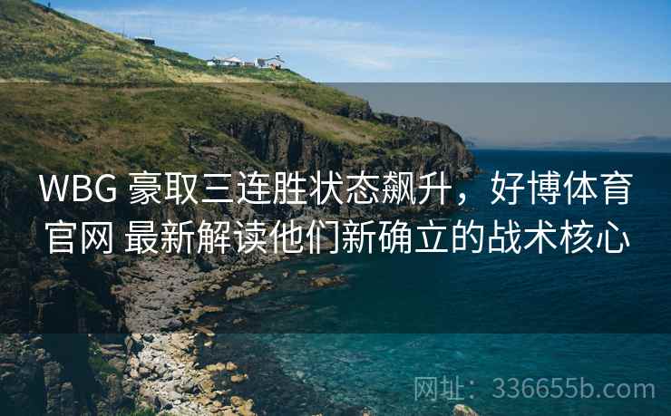 WBG 豪取三连胜状态飙升，好博体育官网 最新解读他们新确立的战术核心