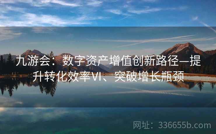九游会：数字资产增值创新路径—提升转化效率Ⅵ、突破增长瓶颈