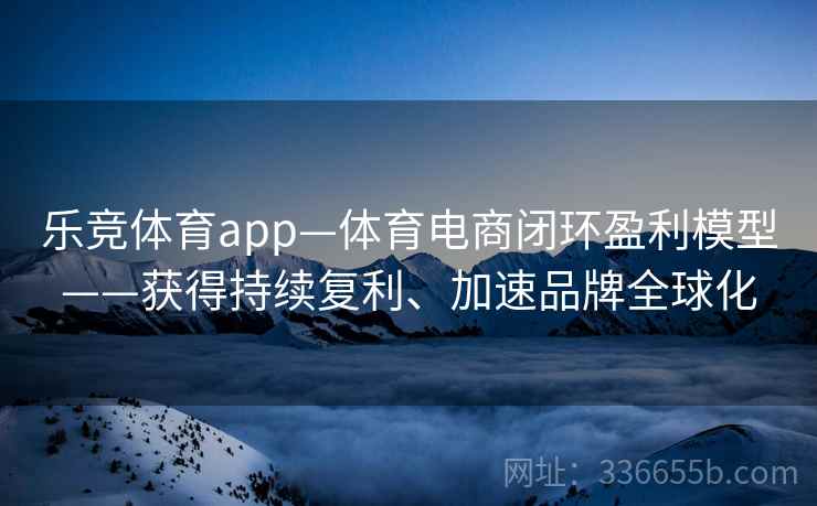 乐竞体育app—体育电商闭环盈利模型——获得持续复利、加速品牌全球化