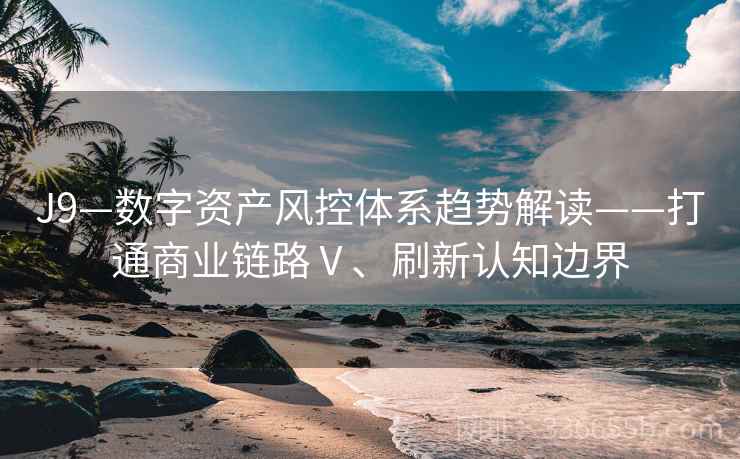 J9—数字资产风控体系趋势解读——打通商业链路Ⅴ、刷新认知边界