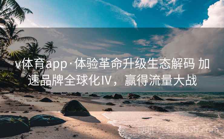v体育app·体验革命升级生态解码 加速品牌全球化Ⅳ，赢得流量大战