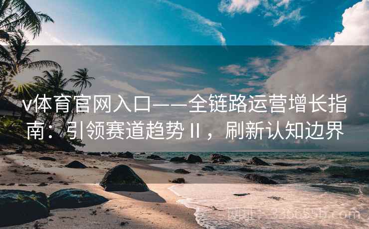 v体育官网入口——全链路运营增长指南：引领赛道趋势Ⅱ，刷新认知边界