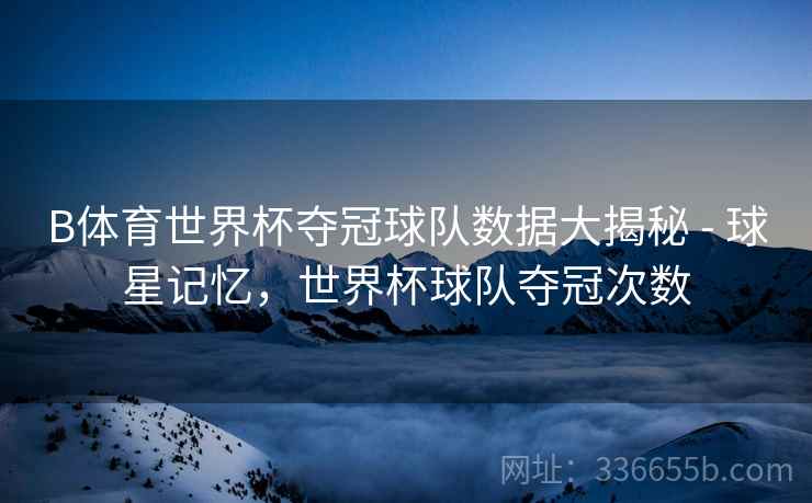 B体育世界杯夺冠球队数据大揭秘 - 球星记忆，世界杯球队夺冠次数