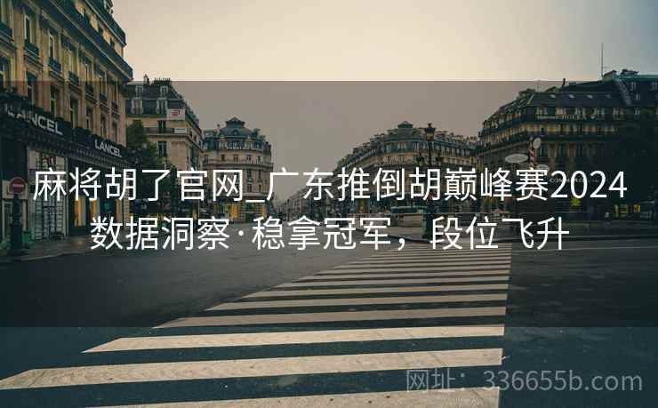 麻将胡了官网_广东推倒胡巅峰赛2024数据洞察·稳拿冠军，段位飞升