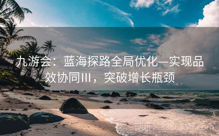 九游会：蓝海探路全局优化—实现品效协同Ⅲ，突破增长瓶颈